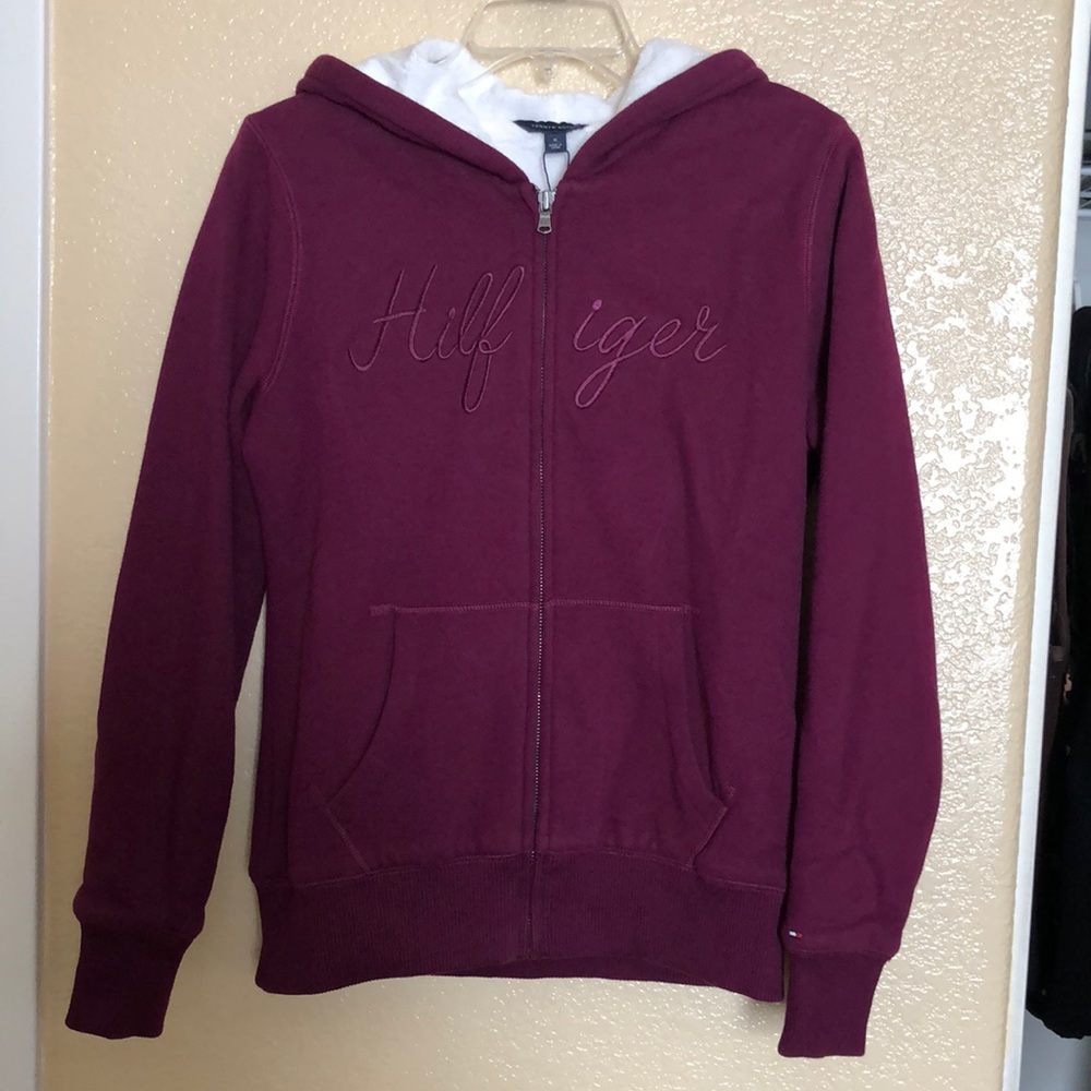Tommy Hilfiger faux fur hoodie.